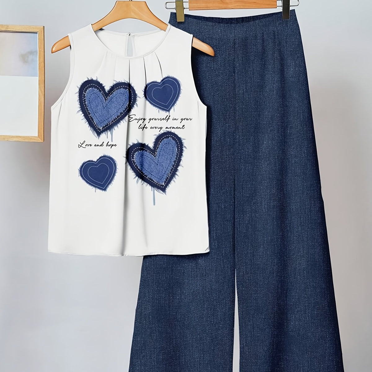 Vanessa | Minimalist Heart Two-Piece Set