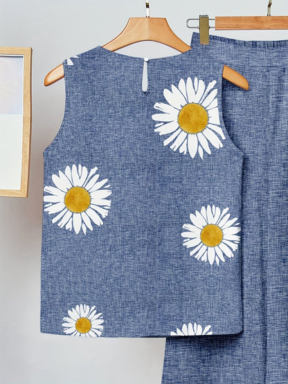 Kaitlyn | Daisy Flower Two-Piece Set