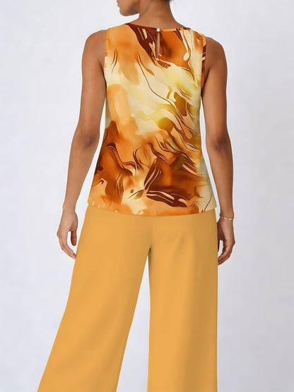 Jessica | Warm Print Two Piece Set