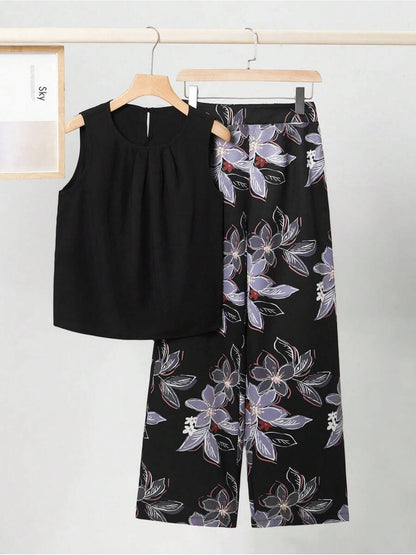 Kayla | Floral Retro Two-Piece Set