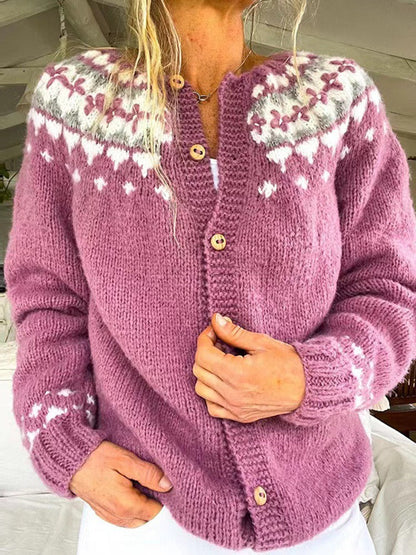 Maya | Vintage Icelandic Cardigan
