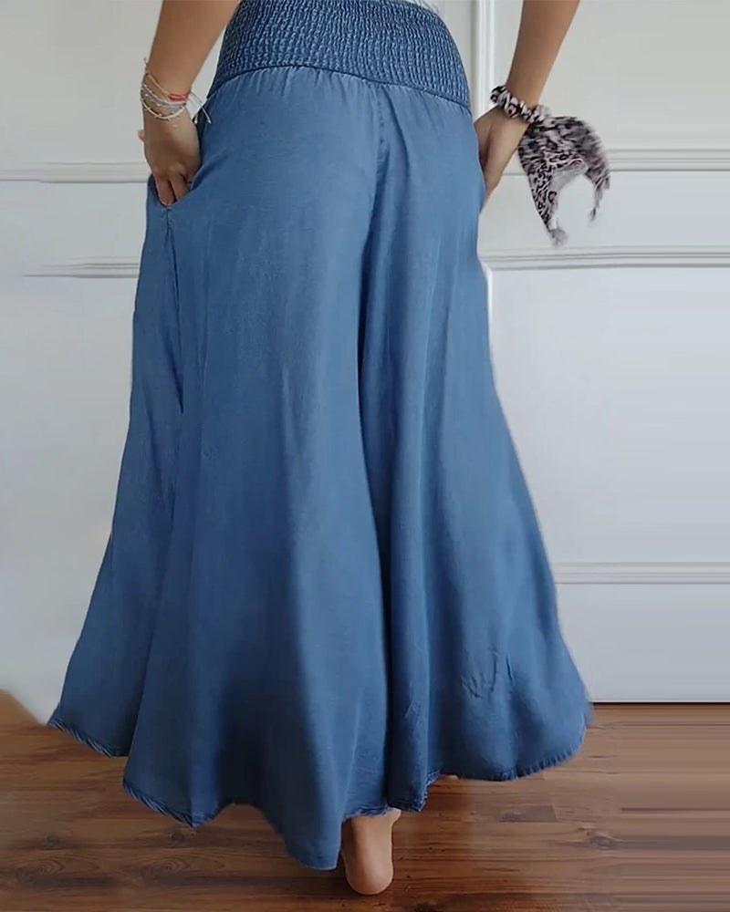 Jasper | Flowy Smocked Waist Pants
