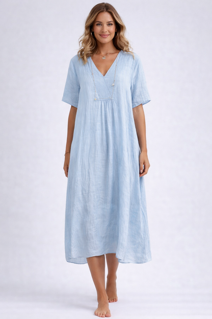 Luna | Breeze Linen Midi Dress